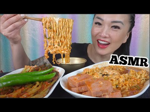 ASMR NOODLES + KIMCHI (EATING SOUNDS) NO TALKING | SAS-ASMR