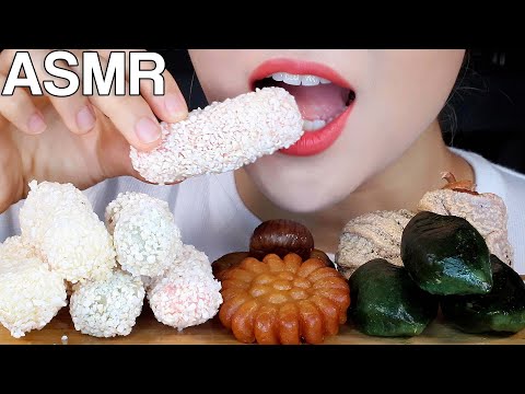 ASMR Korean Traditional Confections 송편, 곶감, 약과, 유과 한과 먹방 Eating Sounds Mukbang *Happy Chuseok 추석특집*