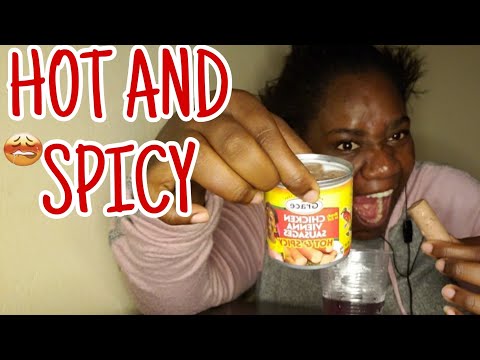 🥵hot and spicy sausage mukbang asmr