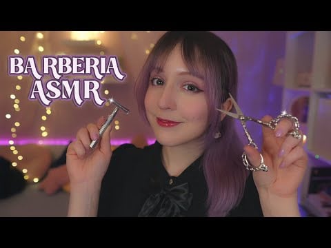 ⭐ASMR BARBERÍA 💈 | Corte de cabello, afeitado con espuma y peinado relajante