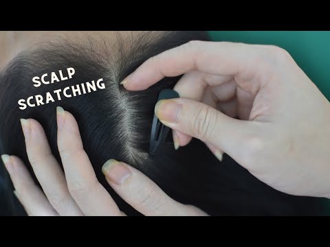 ASMR Scalp Scratching Tingles, Scalp Massage Aggressive On Real Person For Relaxation ( No Talking )