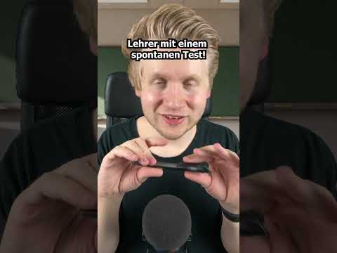 Lehrer mit einem spontanen Test! #asmr