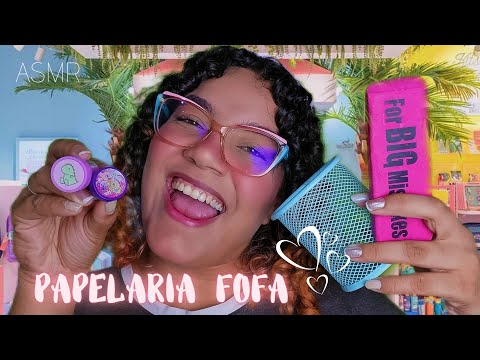 ASMR CAIXA DE PAPELARIA 📎📃💕