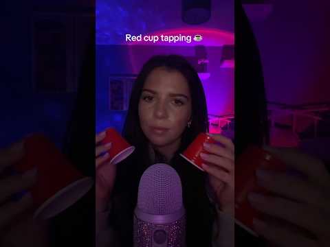 Red cup tapping 🩷 #relax #triggers #asmrtriggers #relaxing #relaxingtriggers #asmrvideos #tapping