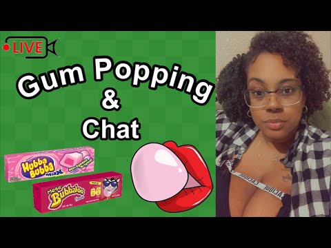 ♥️ ASMR LIVE | Gum Popping