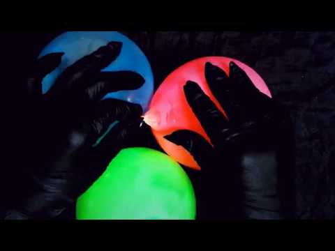 LATEX BALL🔴🔵NS /GLOVES  painted🎨 MESSY☺ inside & out ! [[ASMR]]