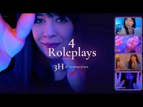 ASMR • 3H pour dormir (Roleplay Médecin, SPA, Psychologue, Hypnose) • FR