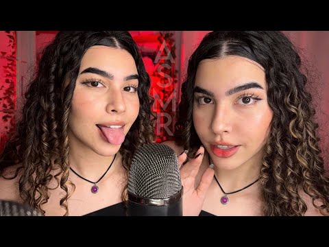 ASMR 100% SONS DE BOCA 💋💦 (NO TALKING) inaudível, tuc tuc, lic lic, sons molhados e secos…