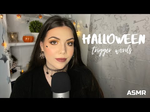 ASMR | HALLOWEEN trigger words (close whispers) 👻 🎃