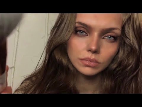 ASMR ~ Repeating it’s okay whilst brushing your face | Comforting face touching for when you’re sad💛