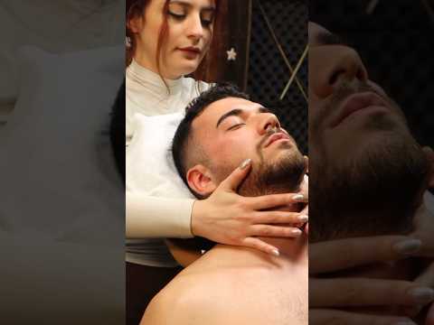 [Asmr Shorts] 🤦🏻‍♂️Chair Massage with hot stone - Sleep therapy #massage #triggersforsleep #asmr