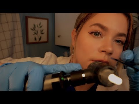 ASMR Unclogging Your Ears! Ear Exam & Ear Cleaning