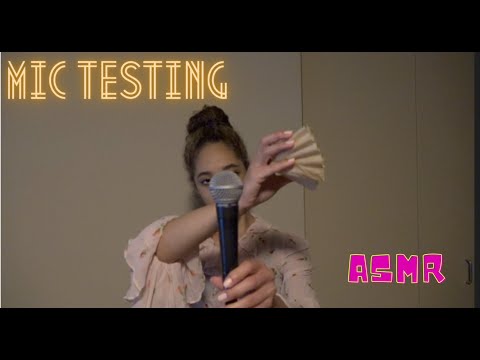 TESTING A NEW MIC *ASMR*