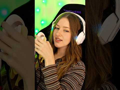 Sticking my banana in your ear 😋 #asmr
