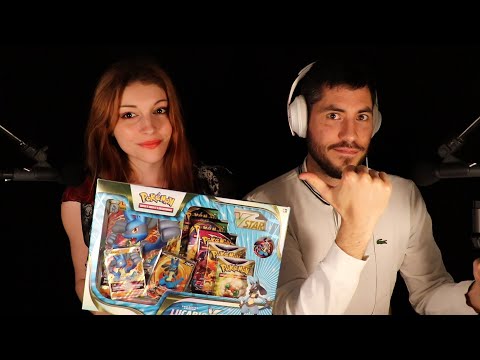 ASMR avec @lestresorsdenat9083  pour une ouverture Pokemon