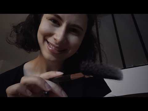 ASMR LOFI soft spoken in the dark with mouth sounds (personal attention and close-up)