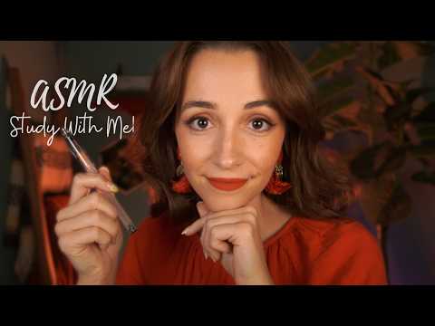 ASMR Study with Me! 📚✨ 52-17 Rule Session (timer, long break, gentle rain 🌧️)