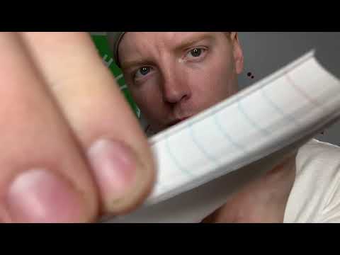 Wednesday Tingles - ASMR Notecard Page Flipping