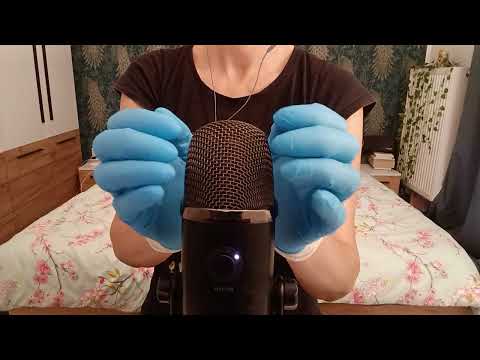 ASMR Pure Tingles:  BLUE & WHITE Gloves (No Talking)