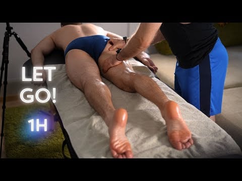 Legs Massage Real ASMR Oil Sounds