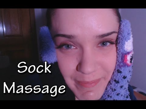 ASMR Sock Massage - Soft Sounds, Face Massage with Socks!