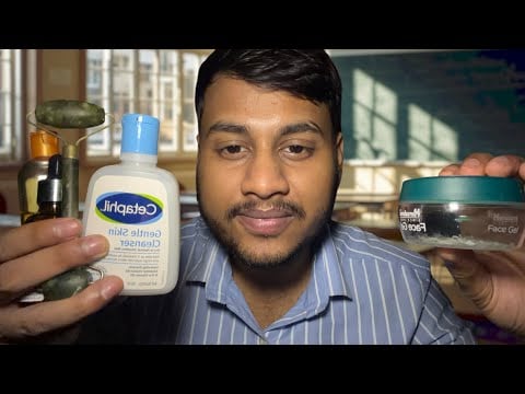 ASMR Best Friend Does Your Skincare & Face Massage in Class 💙 Personal Attention for Sleep 😴