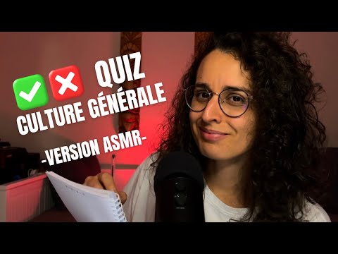 ASMR | TEST DE CULTURE GÉNÉRALE (20 Questions) 🎓