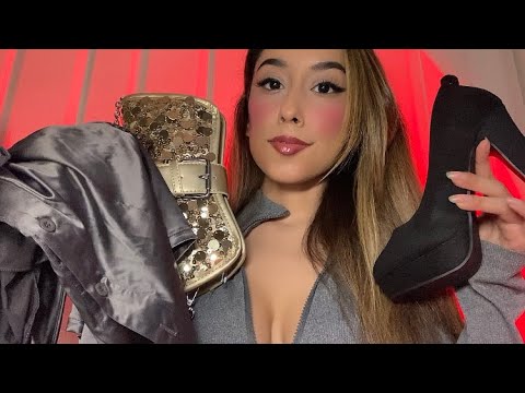 ASMR Picking your Outfit for V-Day (fabric sounds)