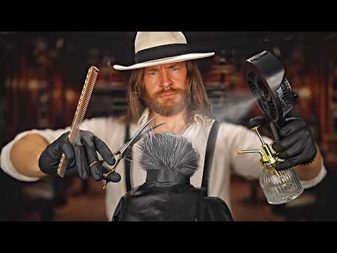 $10,000 LUXURY Gentleman's Barbershop Haircut ✂️ | ASMR