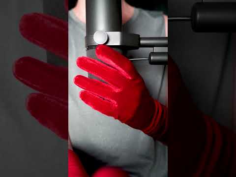 ASMR - Red velvet gloves