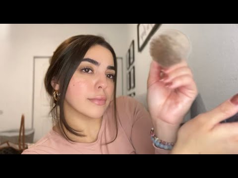 ASMR 1 minute fast and aggressive makeup application