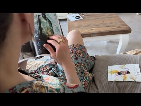 ASMR Page Turning Magazine Bazaar Summer vibes