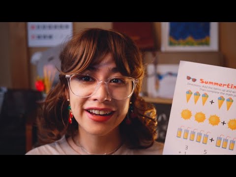 ASMR 1st Grade Teacher RP (soft spoken + rain sounds)