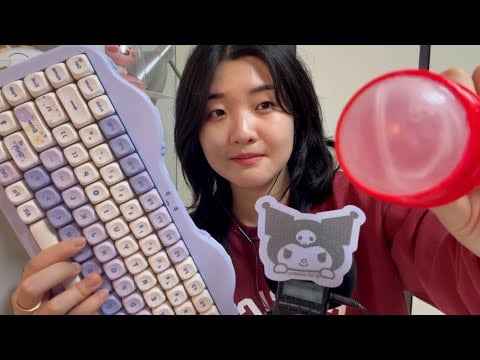 ASMR with random triggers in my room 🍀🍊 fav tingles/ tapping, scratching 🐕