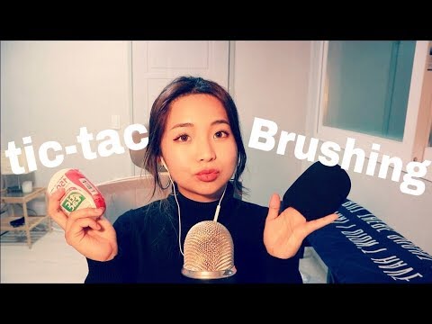 [한국어 Korean ASMR] 사탕(tic-tac) 먹으며 마이크 긁기 Eating tic-tac, Mic Brushing (INTENSE 자극적)