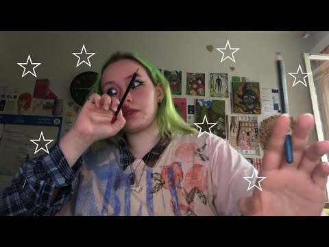 drawing on your face lofi asmr