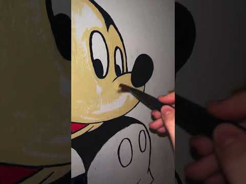 Paint my sons room with me💗 #asmrshorts #paintings #asmrbrush #relax