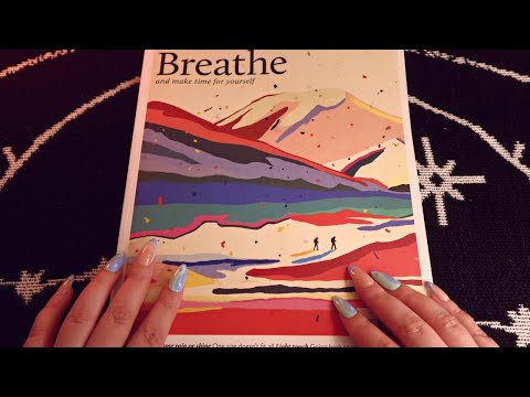 ASMR Relaxing Stress Relief🌤 💕 Breathe Magazine Flip Through✨Soft-Spoken✨