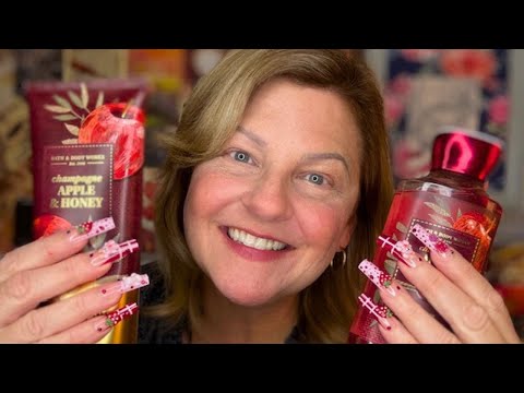 ASMR | Bath & Body Works Haul | Featuring Fall Items, Beautiful Long Nails & Cozy Tapping 🍁💗✨