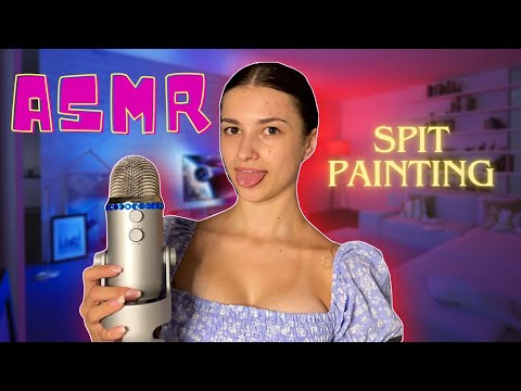 SPIT PAINTING on you👅🎙️😴ASMR🫶👄