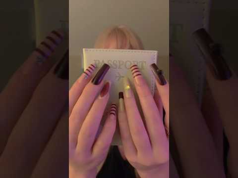 asmr passport tapping 😻