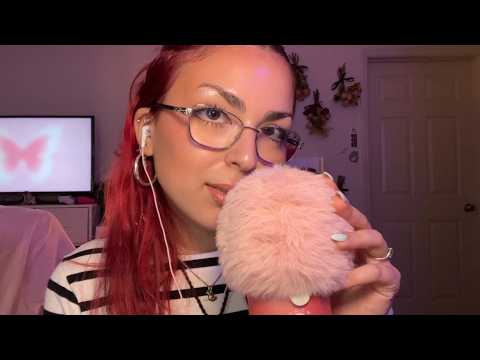 ASMR ☆ Up-Close & Personal Fluffy Mic Sounds + MOUTH SOUNDS (gentle whispers ♡)