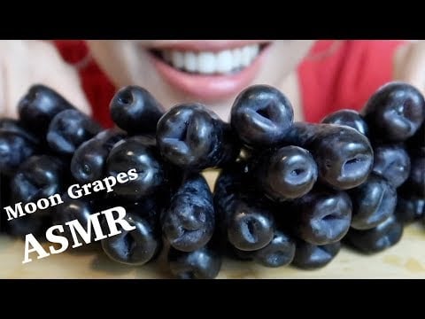 ASMR Moon Drop Grapes Juicy Eating Sounds | Crunchy Sounds | Mouth Sounds | Fruit Mukbang