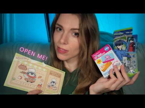 ASMR Unboxing Blind Box Anime Merch from Japan | Whispered Rambling