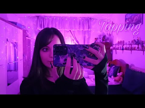 ASMR Caseiro - Tapping no espelho e na tela (camera tapping)