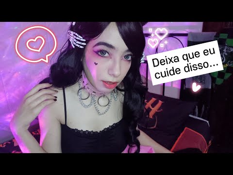 ASMR COLEGA DE QUARTO FAZENDO VOCÊ SE RENDER AO SONO 😉💋