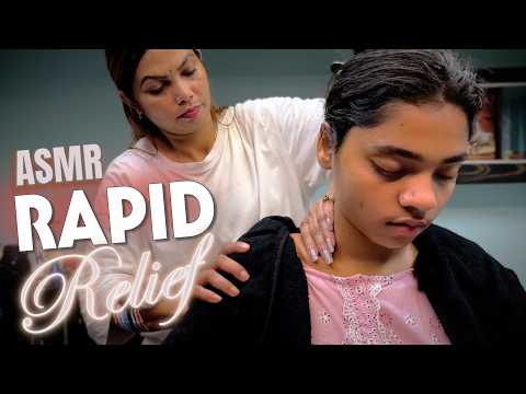 Intense Neck Massage & Head Massage ASMR For Relaxation And Rapid Insomnia Relief | Sangeeta #asmr