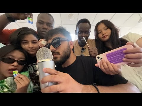 FUNNY  ASMR AT SHARDA UNIVERSITY 📚 (with classmates)