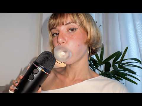ASMR Blowing bubblegum while yapping...