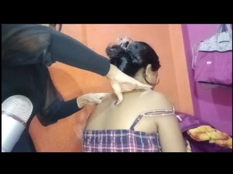 Asmr:  Soothing oiling and massage treatment for getting relax the whole body😌😴